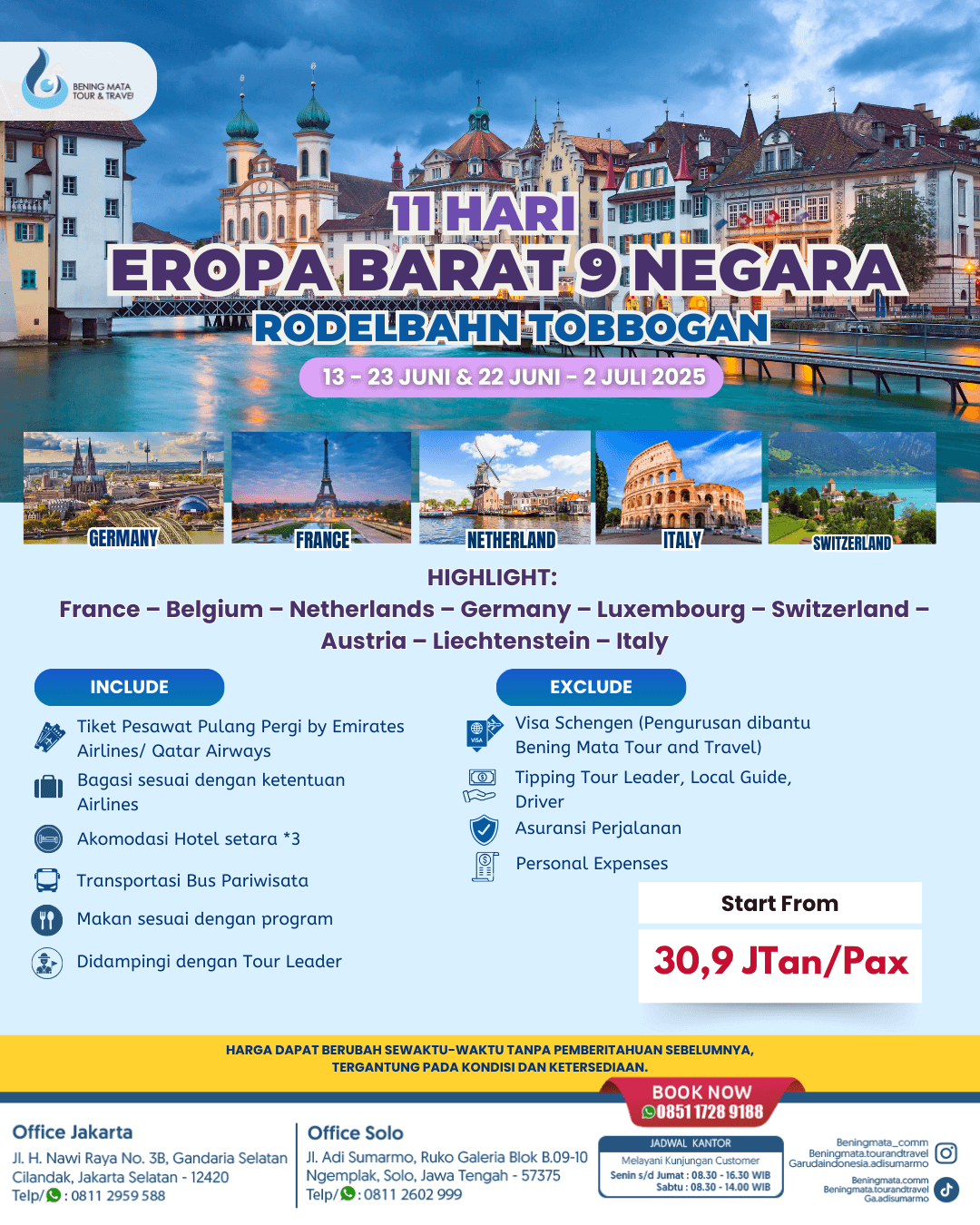 11 HARI EROPA BARAT 9 NEGARA